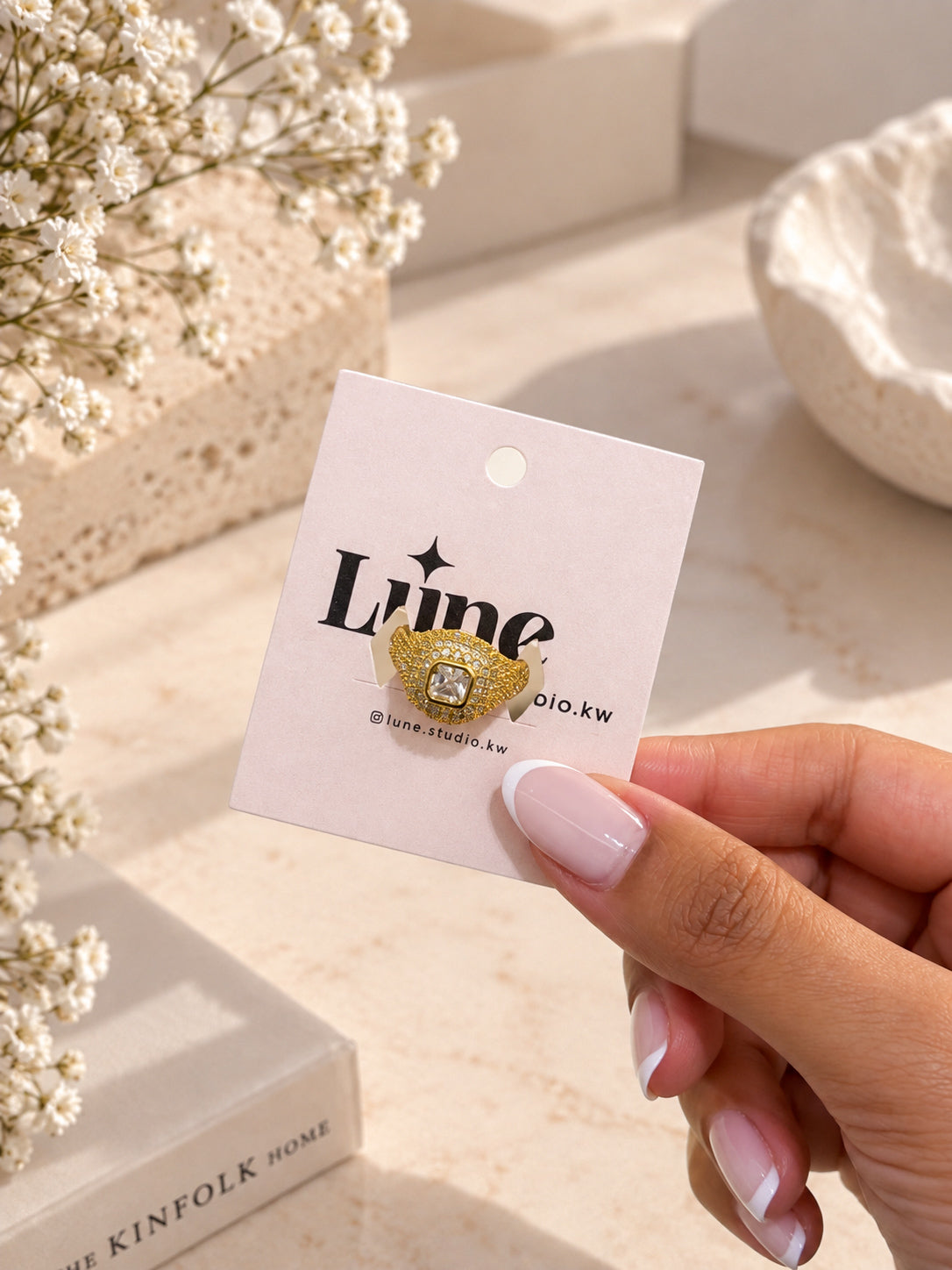 Royal Pavé pinky ring
