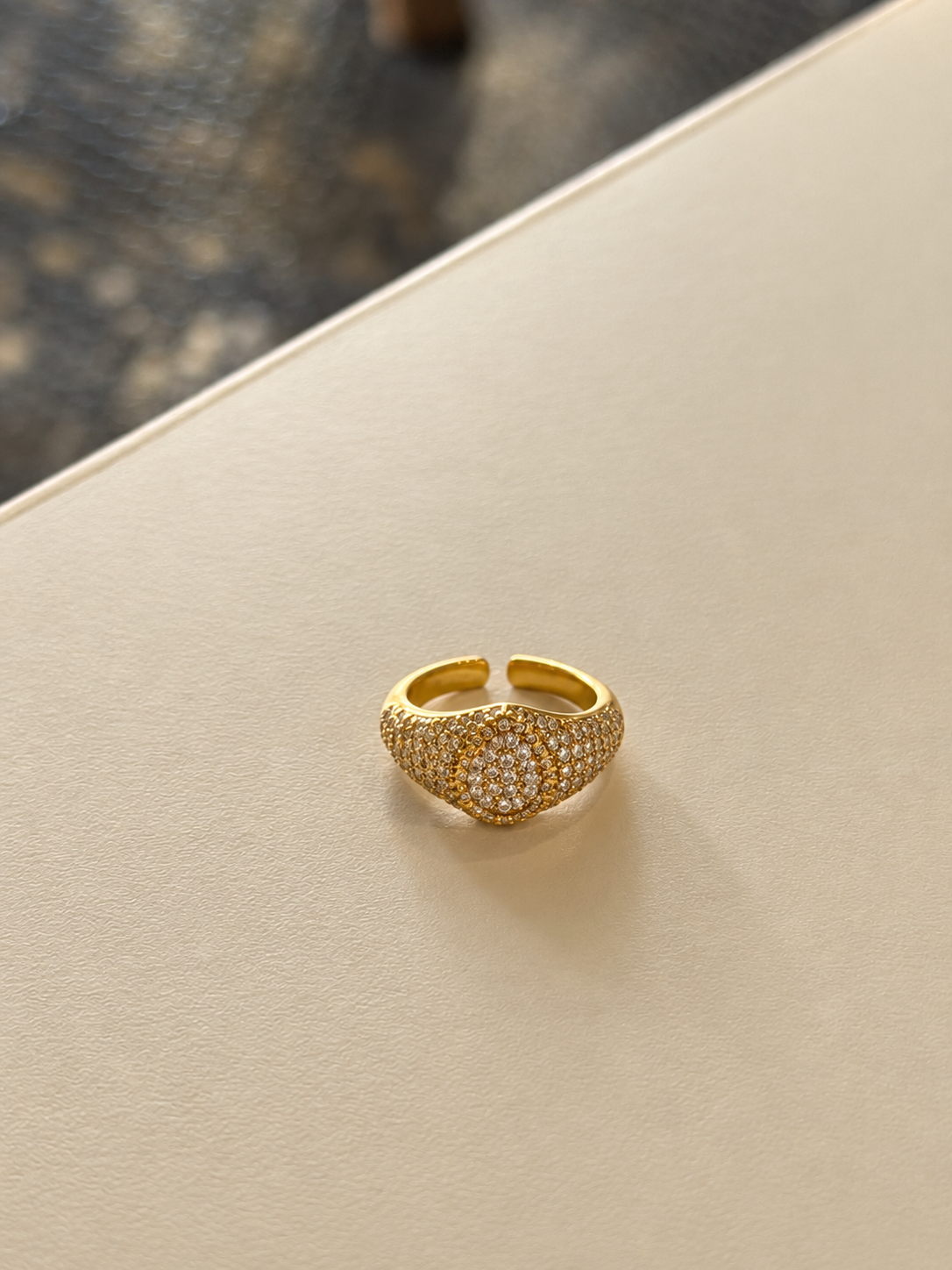 Golden pinky ring