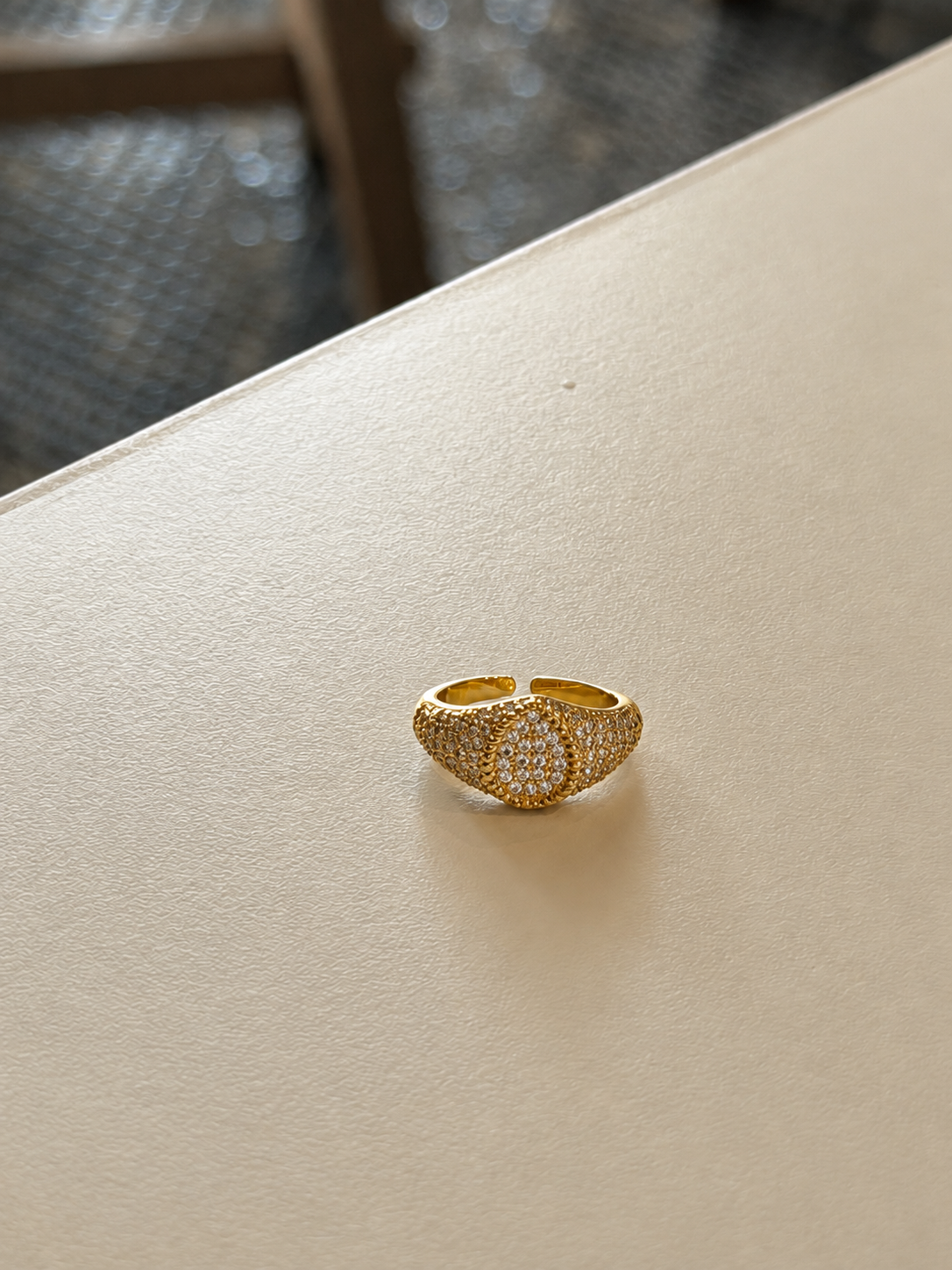 Golden pinky ring