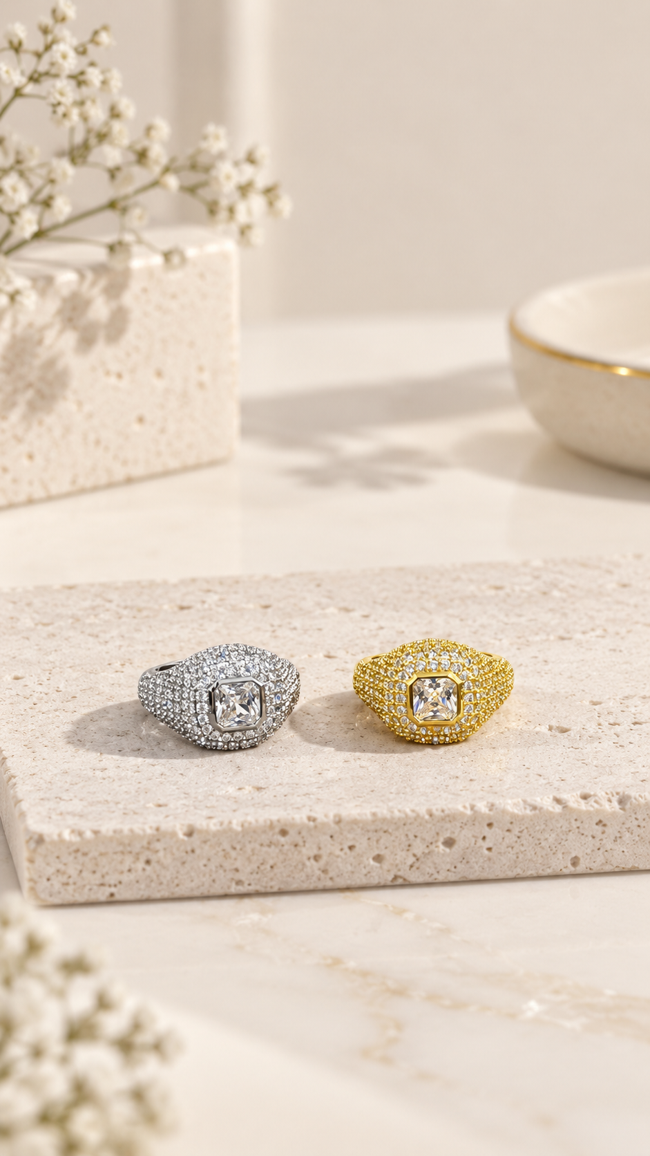 Royal Pavé pinky ring