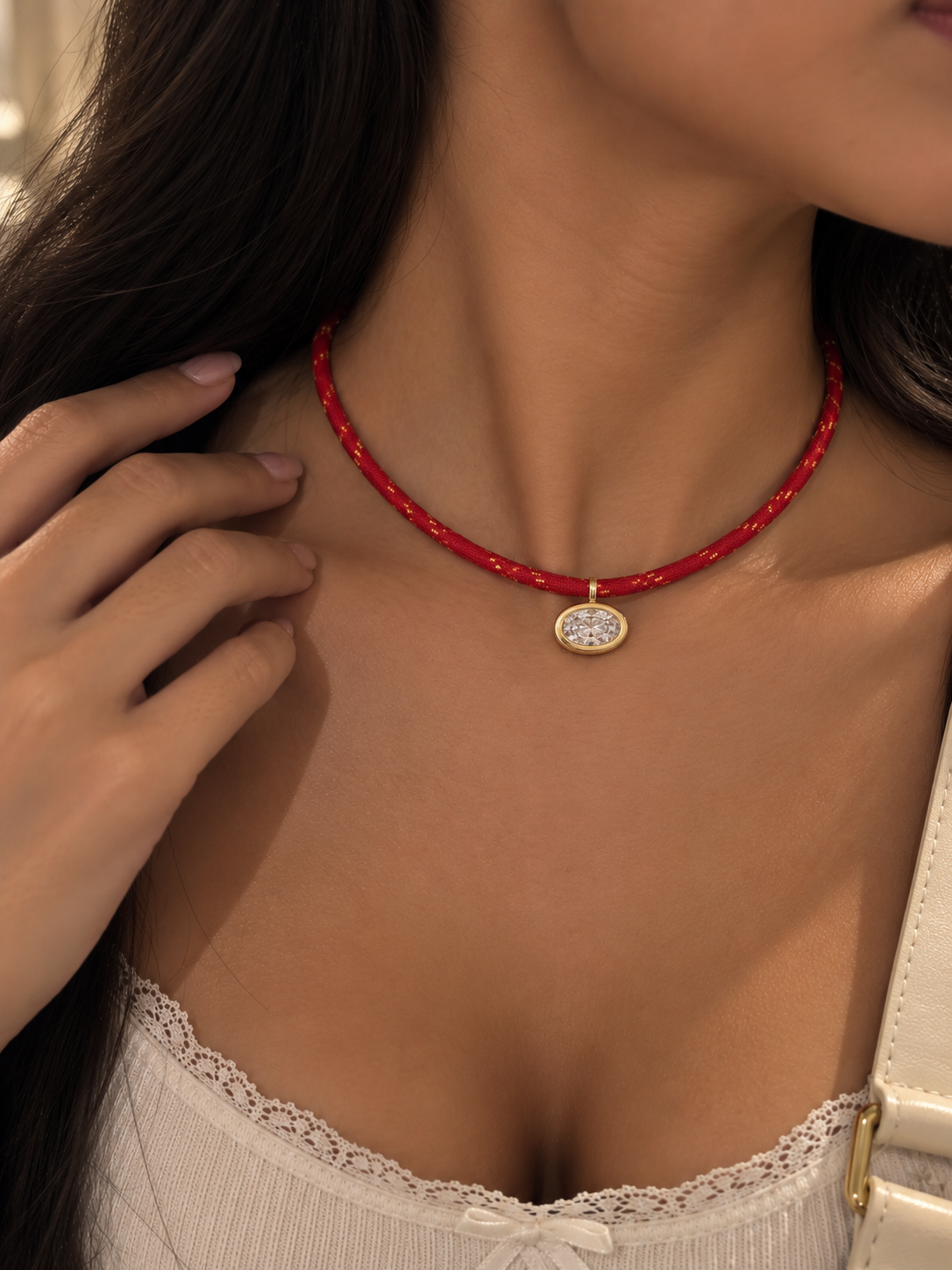 Luna charm necklace