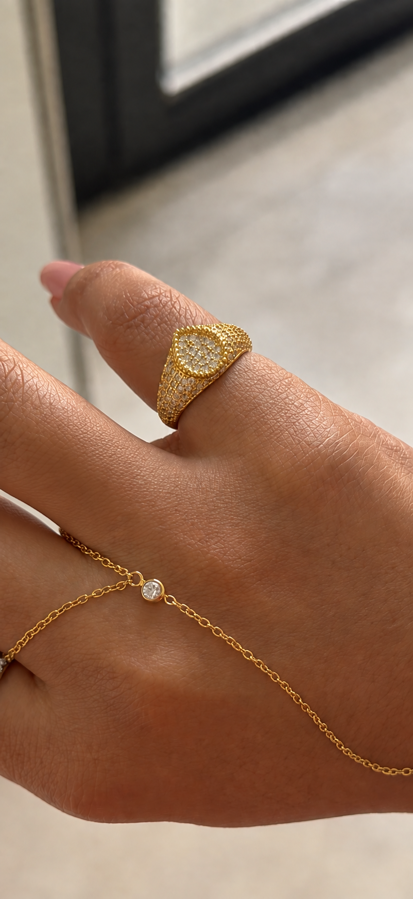 Golden pinky ring