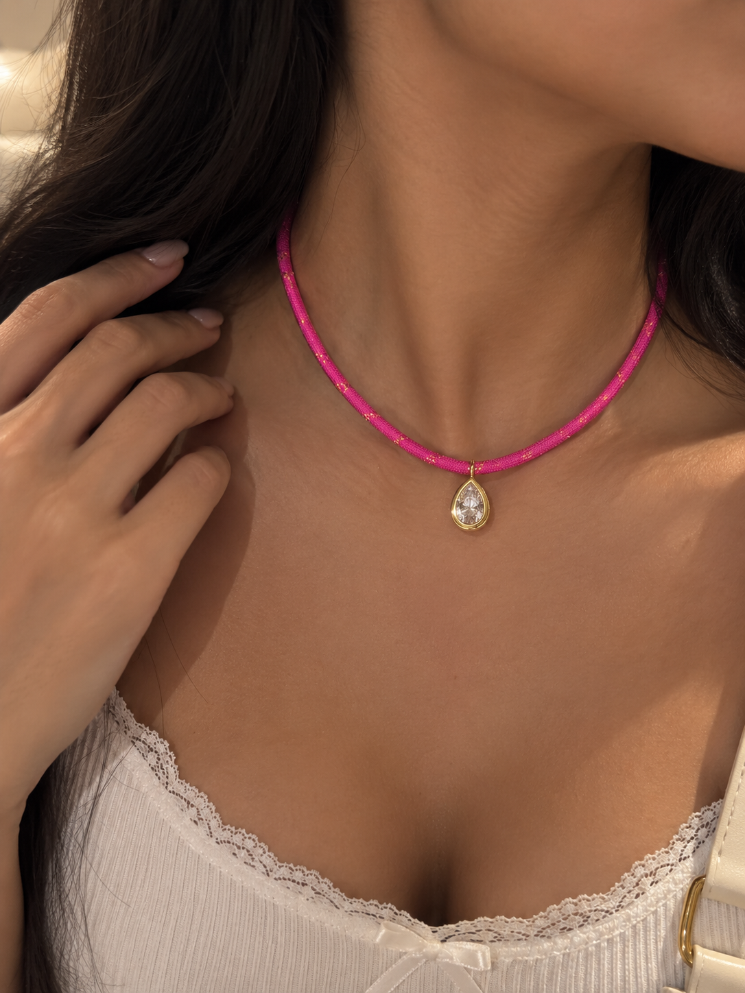 Luna charm necklace