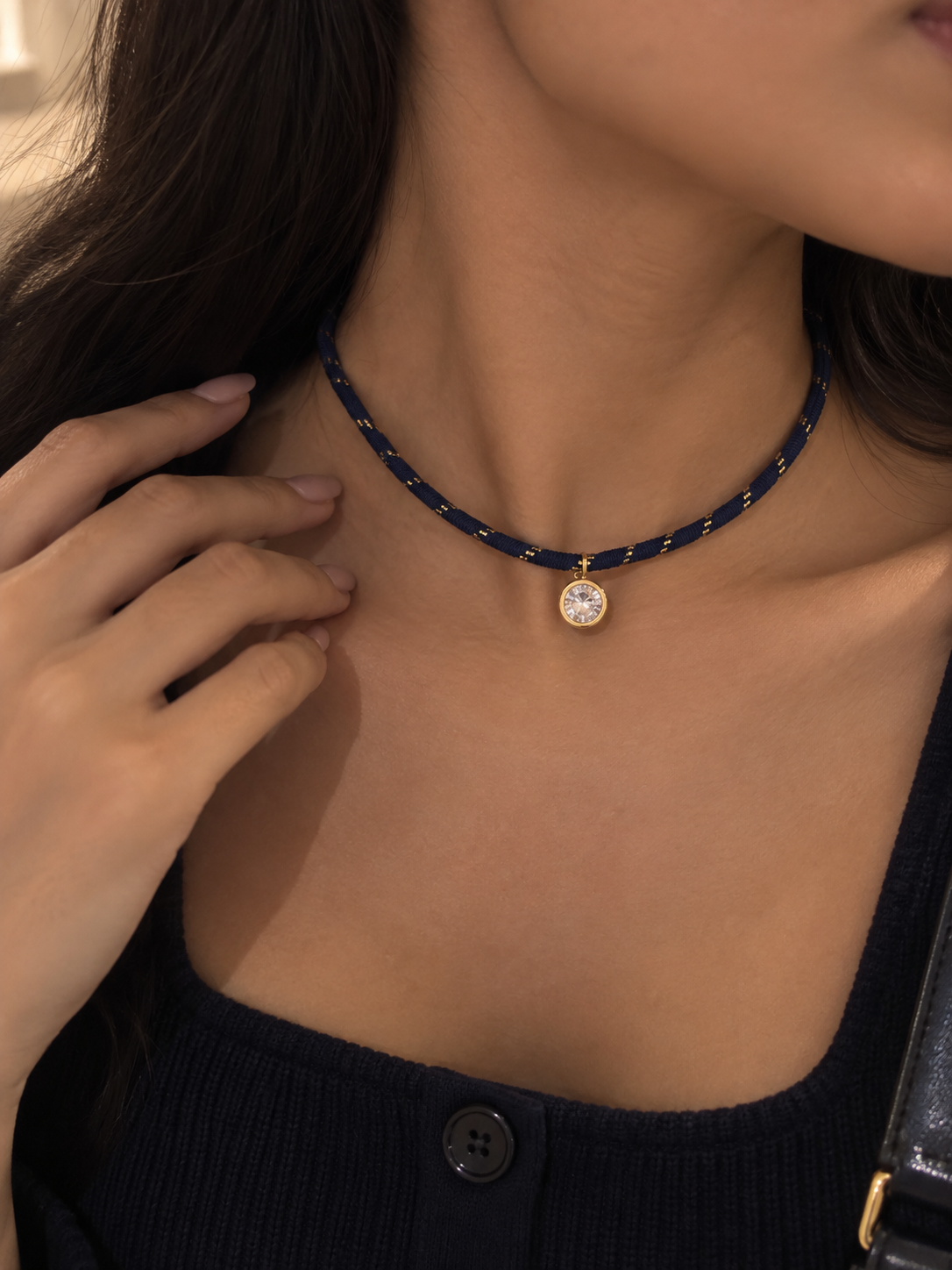 Luna charm necklace